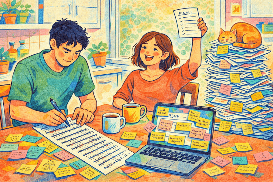 Jakie pytania dodać do formularza RSVP na wesele — gotowa lista